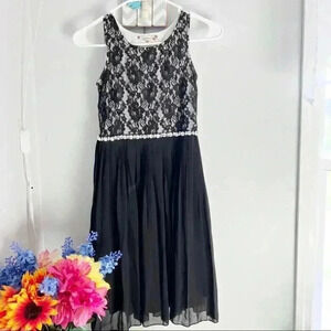 Speechless Black Lace Tulle Dress, size 14